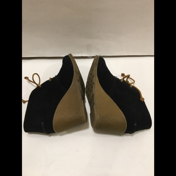 Sperry Top Sider Harlow Black Suede Wedge Booties - Picture 13 of 14